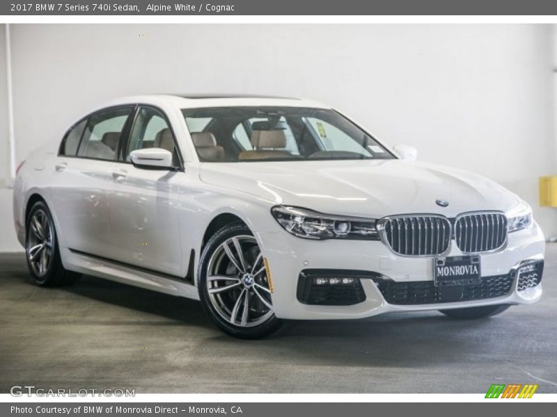 Alpine White / Cognac 2017 BMW 7 Series 740i Sedan