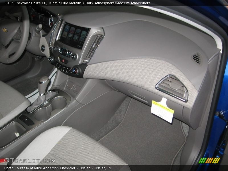 Kinetic Blue Metallic / Dark Atmosphere/Medium Atmosphere 2017 Chevrolet Cruze LT