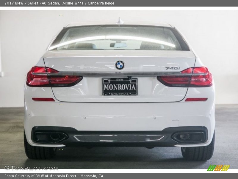 Alpine White / Canberra Beige 2017 BMW 7 Series 740i Sedan