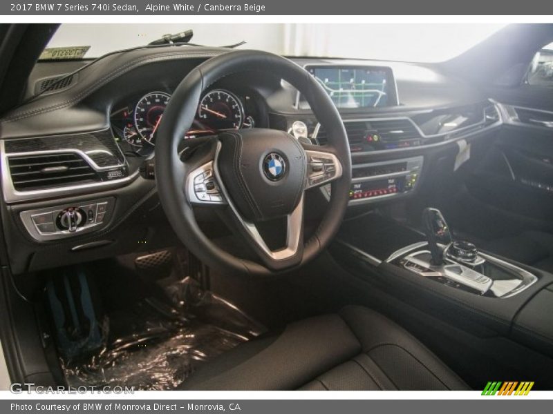 Alpine White / Canberra Beige 2017 BMW 7 Series 740i Sedan