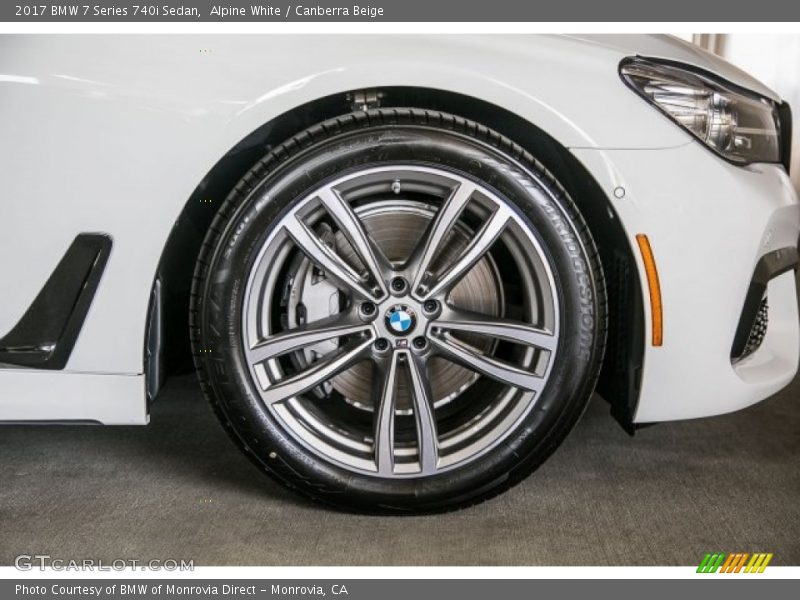 Alpine White / Canberra Beige 2017 BMW 7 Series 740i Sedan