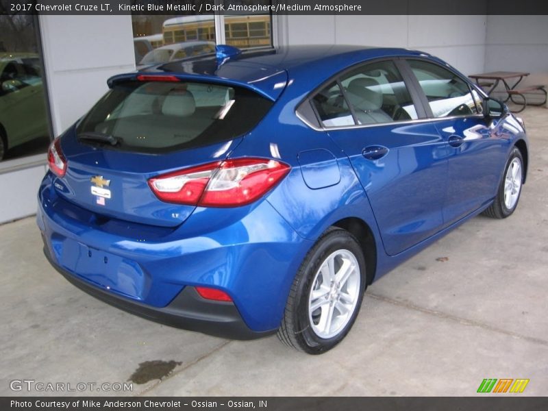 Kinetic Blue Metallic / Dark Atmosphere/Medium Atmosphere 2017 Chevrolet Cruze LT
