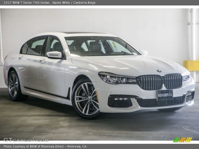 Alpine White / Canberra Beige 2017 BMW 7 Series 740i Sedan