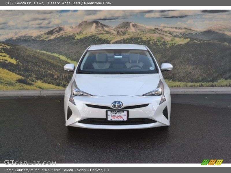 Blizzard White Pearl / Moonstone Gray 2017 Toyota Prius Two