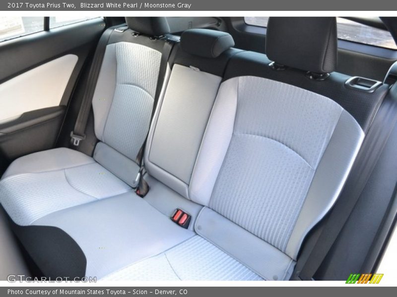 Rear Seat of 2017 Prius Two