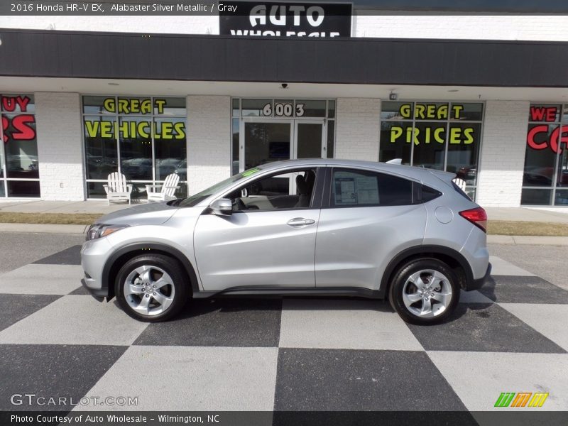 Alabaster Silver Metallic / Gray 2016 Honda HR-V EX