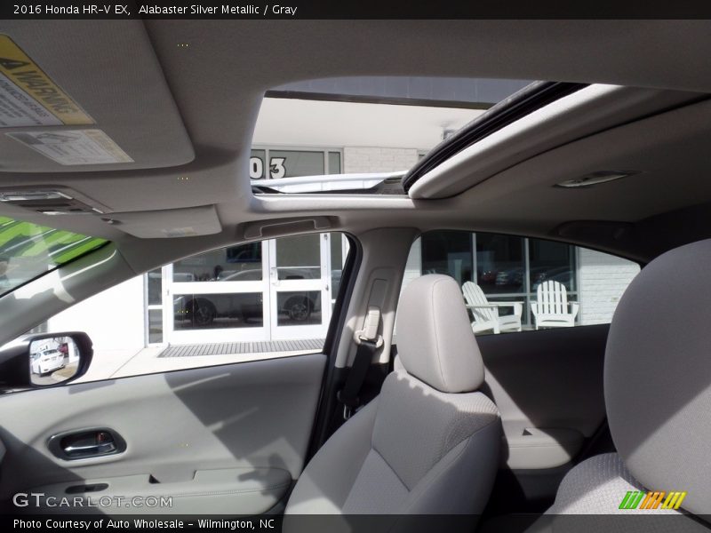 Alabaster Silver Metallic / Gray 2016 Honda HR-V EX