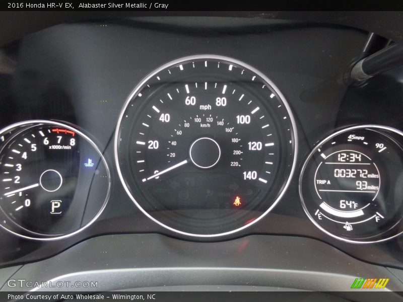 Alabaster Silver Metallic / Gray 2016 Honda HR-V EX