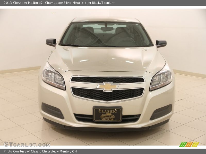 Champagne Silver Metallic / Jet Black/Titanium 2013 Chevrolet Malibu LS