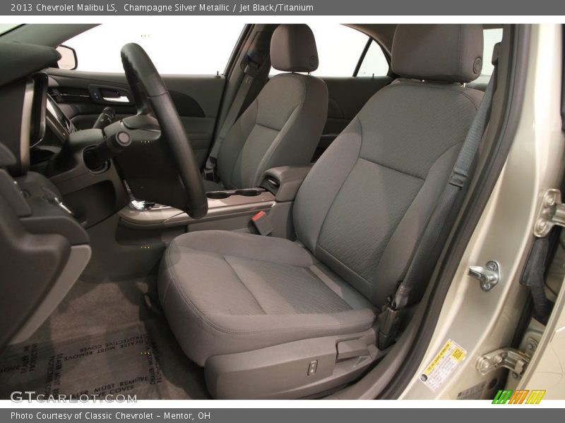Champagne Silver Metallic / Jet Black/Titanium 2013 Chevrolet Malibu LS