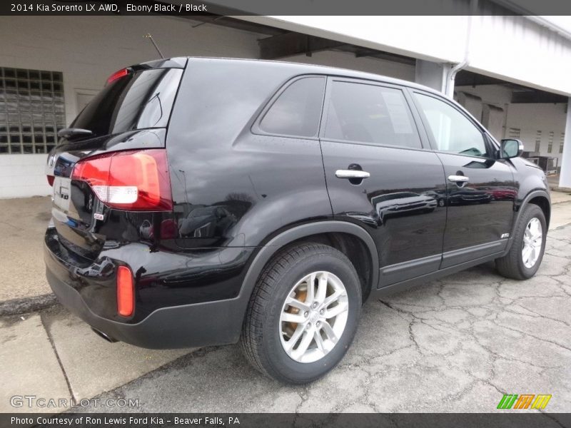 Ebony Black / Black 2014 Kia Sorento LX AWD