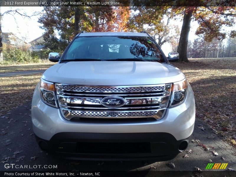 Ingot Silver Metallic / Medium Light Stone 2012 Ford Explorer FWD