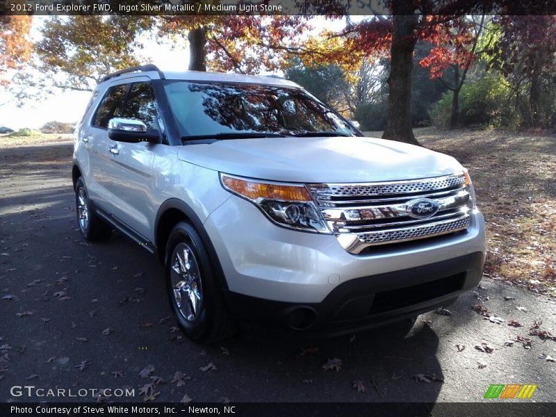 Ingot Silver Metallic / Medium Light Stone 2012 Ford Explorer FWD