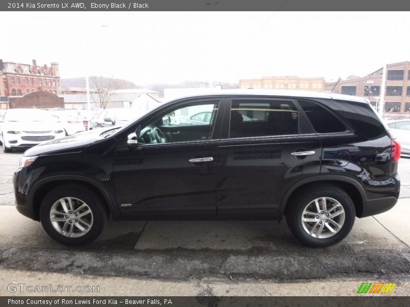 Ebony Black / Black 2014 Kia Sorento LX AWD