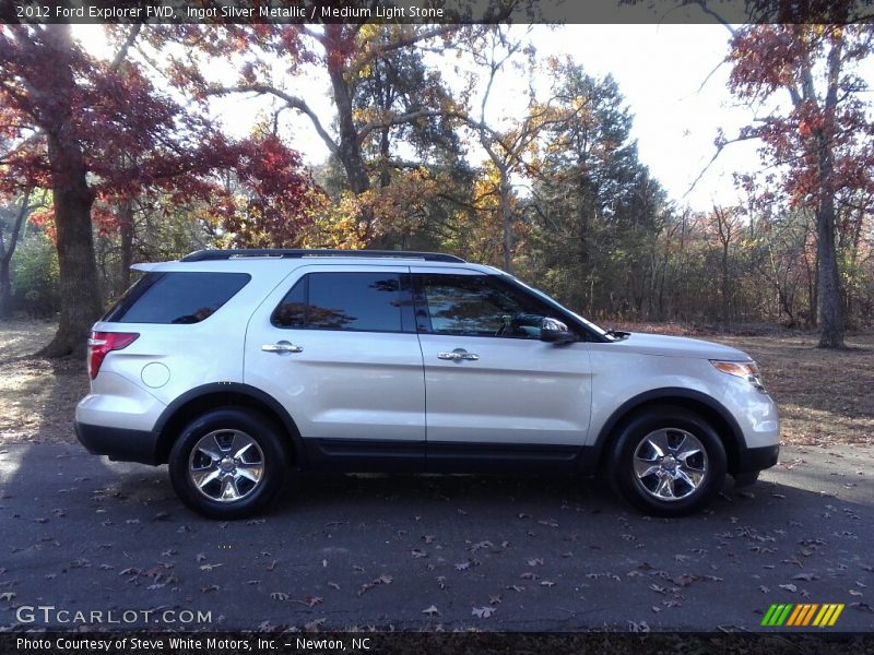 Ingot Silver Metallic / Medium Light Stone 2012 Ford Explorer FWD