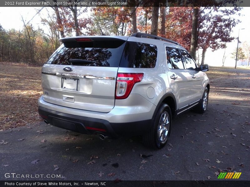 Ingot Silver Metallic / Medium Light Stone 2012 Ford Explorer FWD