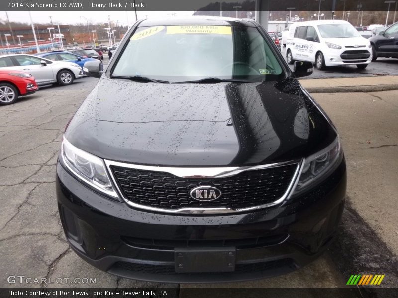 Ebony Black / Black 2014 Kia Sorento LX AWD