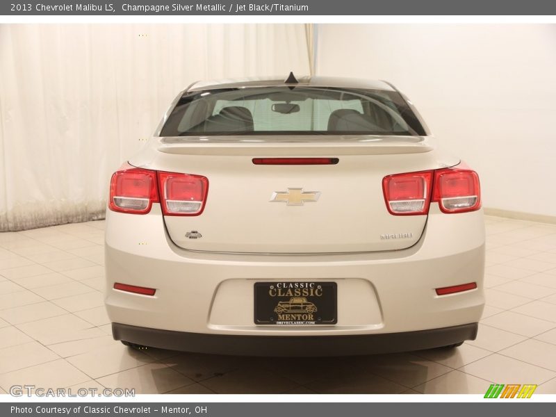 Champagne Silver Metallic / Jet Black/Titanium 2013 Chevrolet Malibu LS
