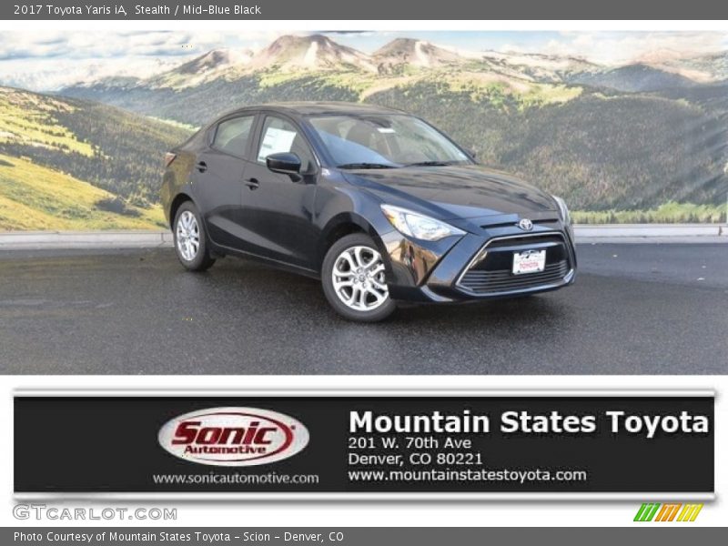 Stealth / Mid-Blue Black 2017 Toyota Yaris iA