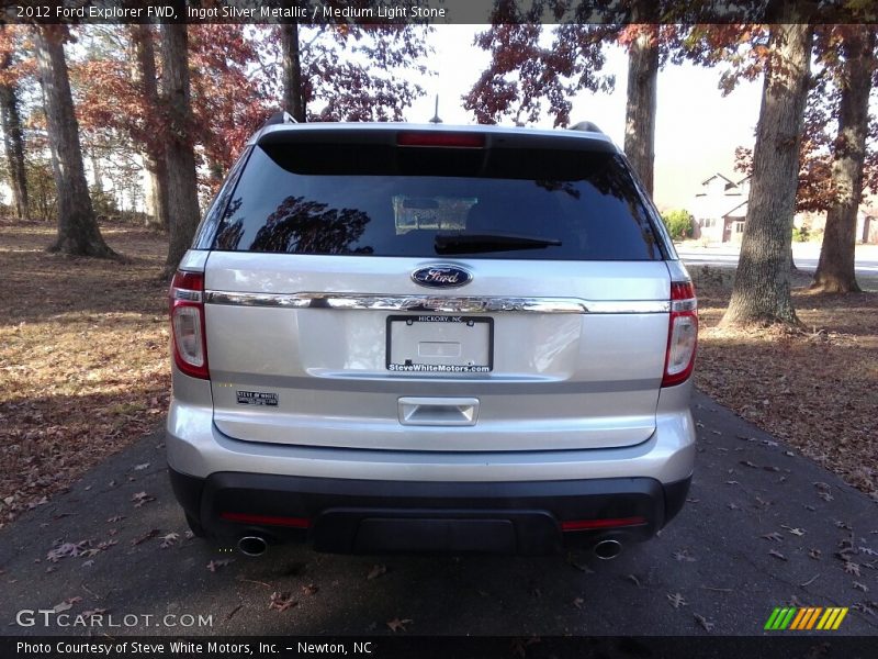 Ingot Silver Metallic / Medium Light Stone 2012 Ford Explorer FWD