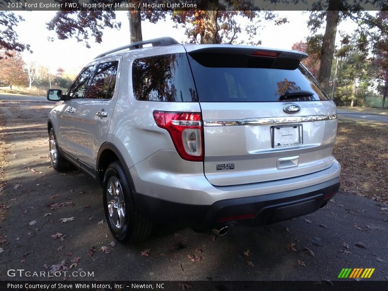 Ingot Silver Metallic / Medium Light Stone 2012 Ford Explorer FWD