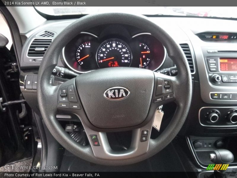 Ebony Black / Black 2014 Kia Sorento LX AWD