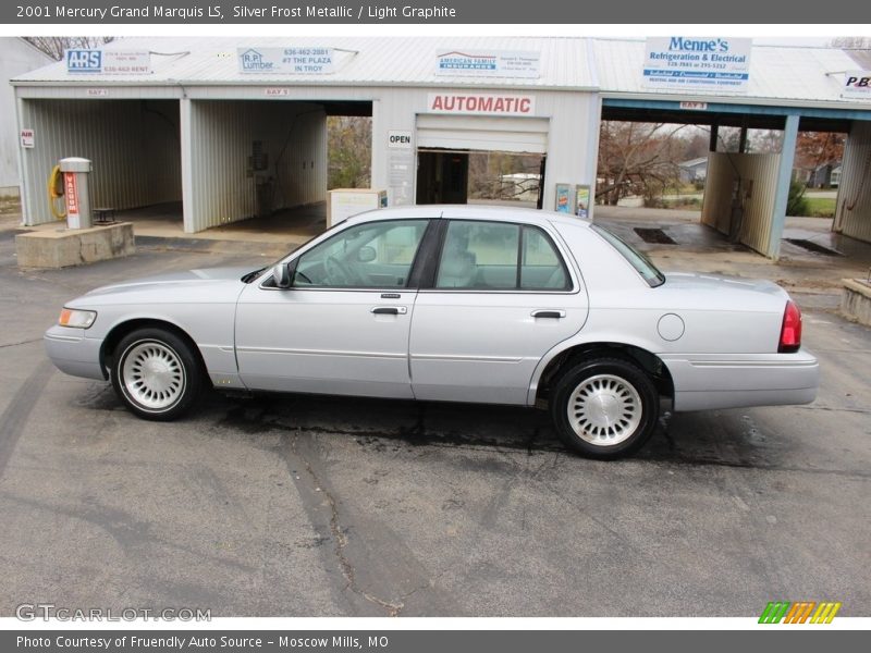 Silver Frost Metallic / Light Graphite 2001 Mercury Grand Marquis LS