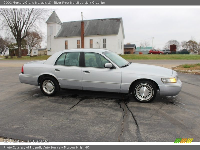 Silver Frost Metallic / Light Graphite 2001 Mercury Grand Marquis LS