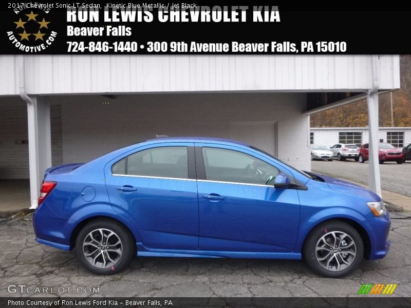 Kinetic Blue Metallic / Jet Black 2017 Chevrolet Sonic LT Sedan