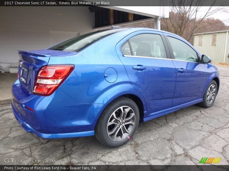 Kinetic Blue Metallic / Jet Black 2017 Chevrolet Sonic LT Sedan