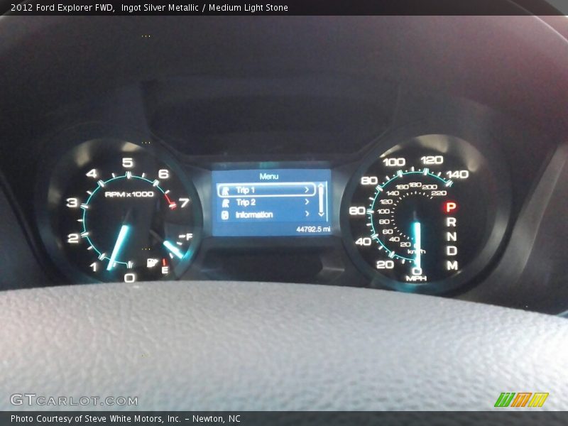 Ingot Silver Metallic / Medium Light Stone 2012 Ford Explorer FWD