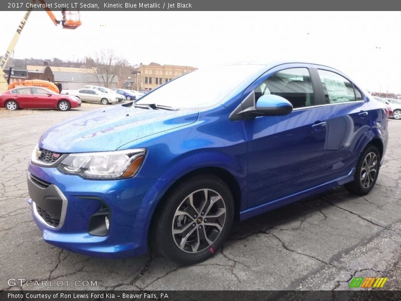 Kinetic Blue Metallic / Jet Black 2017 Chevrolet Sonic LT Sedan