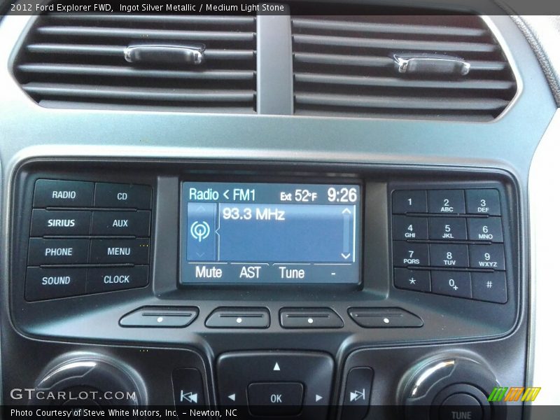 Ingot Silver Metallic / Medium Light Stone 2012 Ford Explorer FWD