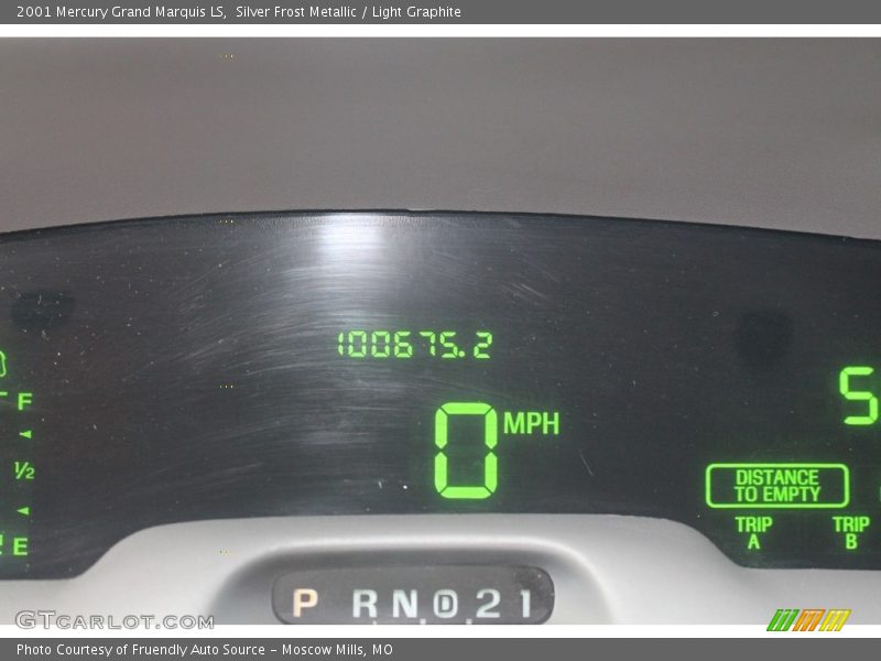 Silver Frost Metallic / Light Graphite 2001 Mercury Grand Marquis LS