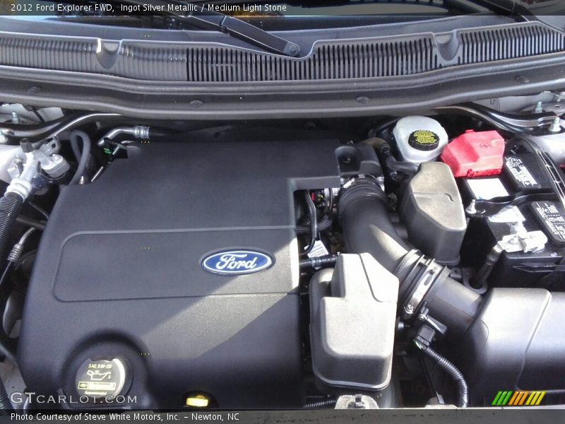 Ingot Silver Metallic / Medium Light Stone 2012 Ford Explorer FWD