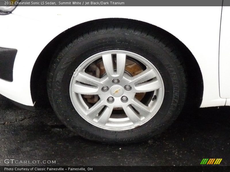 Summit White / Jet Black/Dark Titanium 2012 Chevrolet Sonic LS Sedan