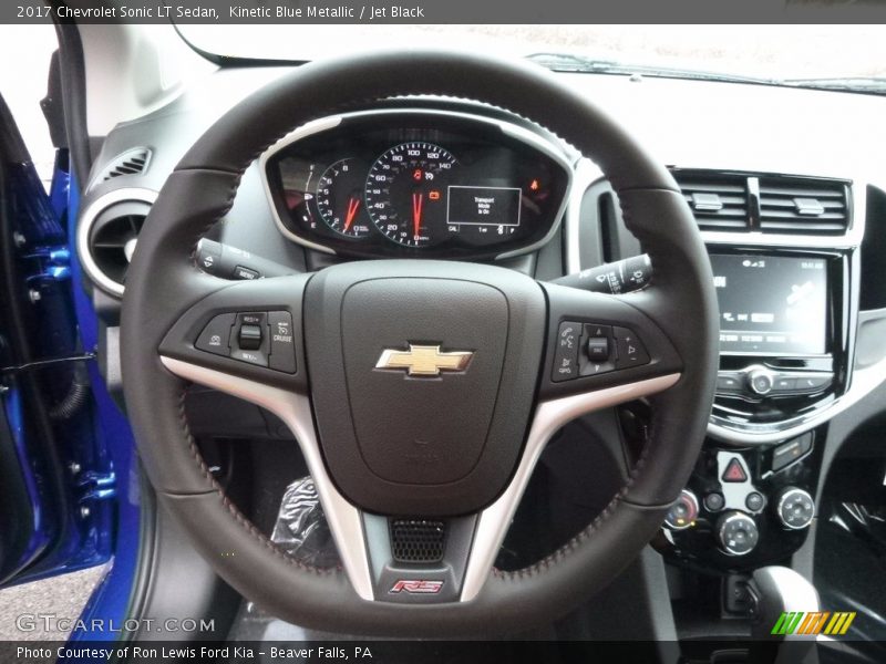 Kinetic Blue Metallic / Jet Black 2017 Chevrolet Sonic LT Sedan