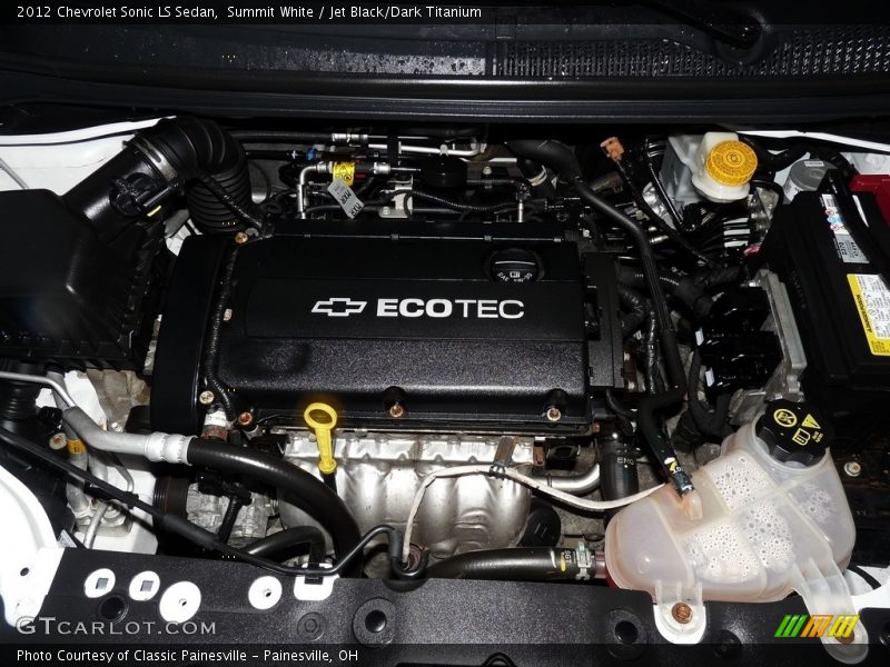Summit White / Jet Black/Dark Titanium 2012 Chevrolet Sonic LS Sedan