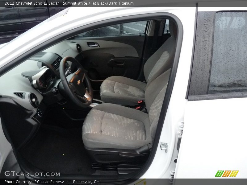 Summit White / Jet Black/Dark Titanium 2012 Chevrolet Sonic LS Sedan