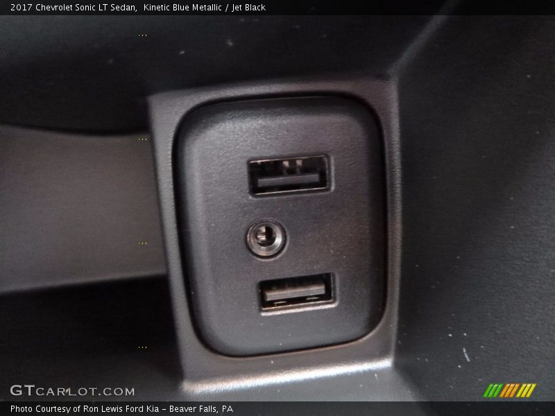 Kinetic Blue Metallic / Jet Black 2017 Chevrolet Sonic LT Sedan