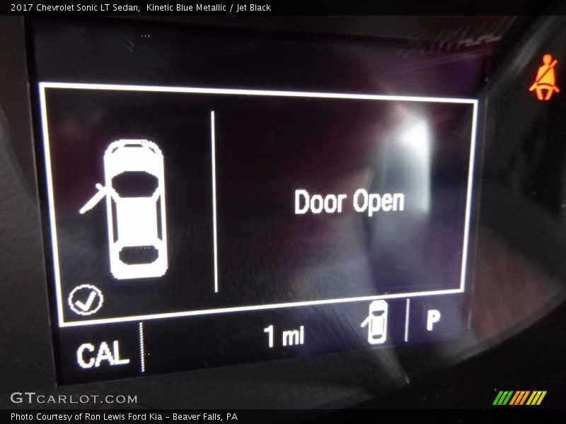 Kinetic Blue Metallic / Jet Black 2017 Chevrolet Sonic LT Sedan