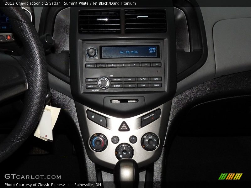 Summit White / Jet Black/Dark Titanium 2012 Chevrolet Sonic LS Sedan