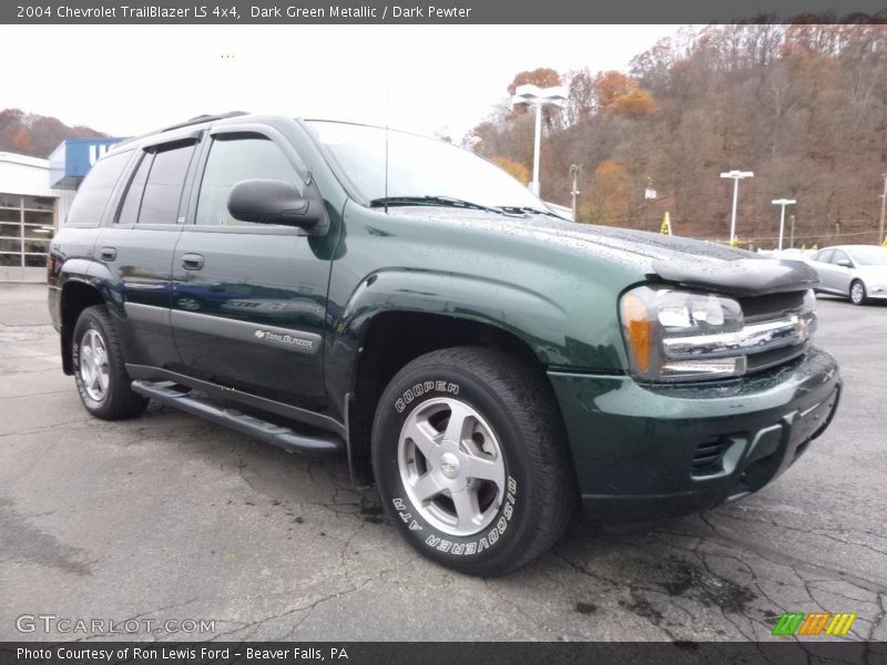 Dark Green Metallic / Dark Pewter 2004 Chevrolet TrailBlazer LS 4x4