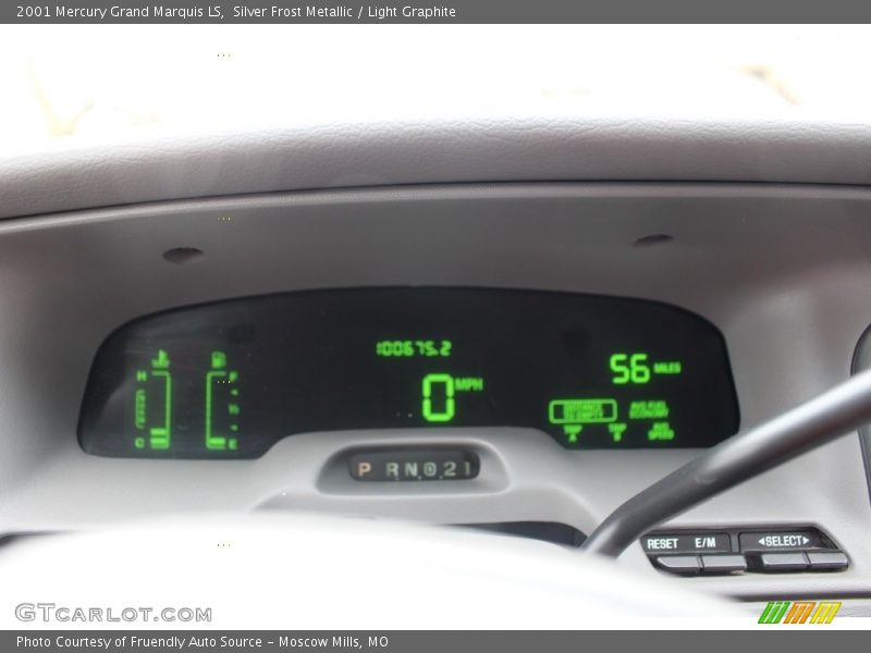 Silver Frost Metallic / Light Graphite 2001 Mercury Grand Marquis LS