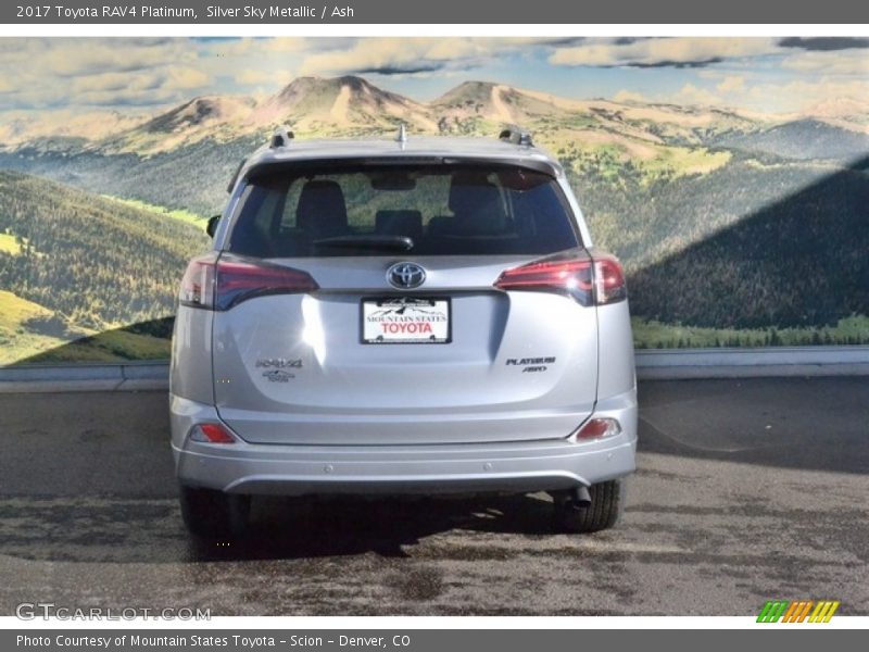 Silver Sky Metallic / Ash 2017 Toyota RAV4 Platinum