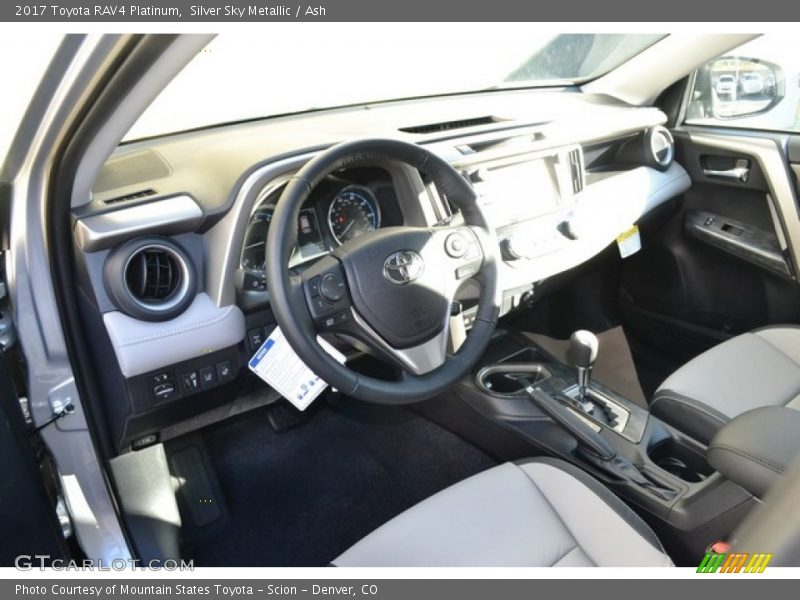 Silver Sky Metallic / Ash 2017 Toyota RAV4 Platinum