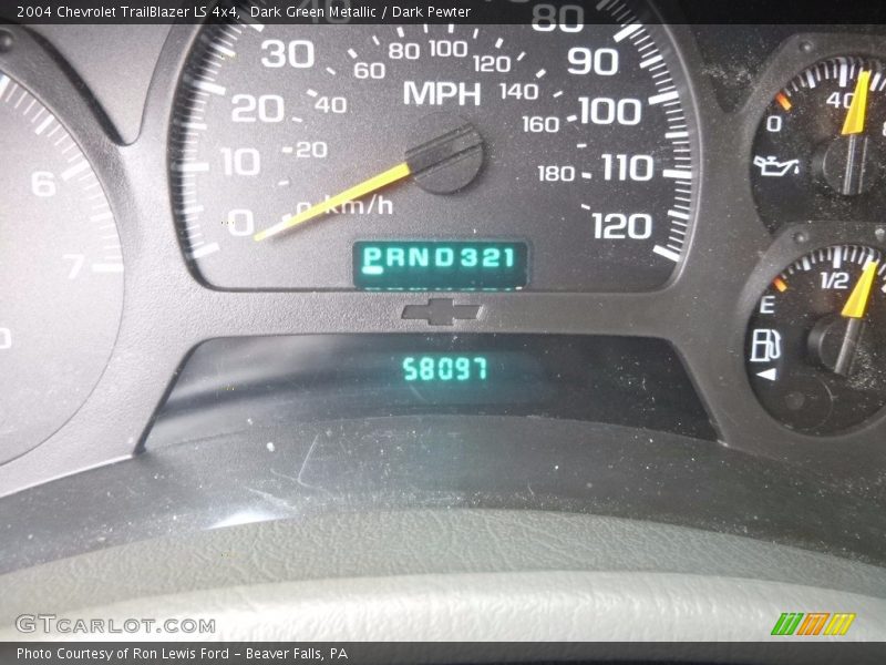 Dark Green Metallic / Dark Pewter 2004 Chevrolet TrailBlazer LS 4x4