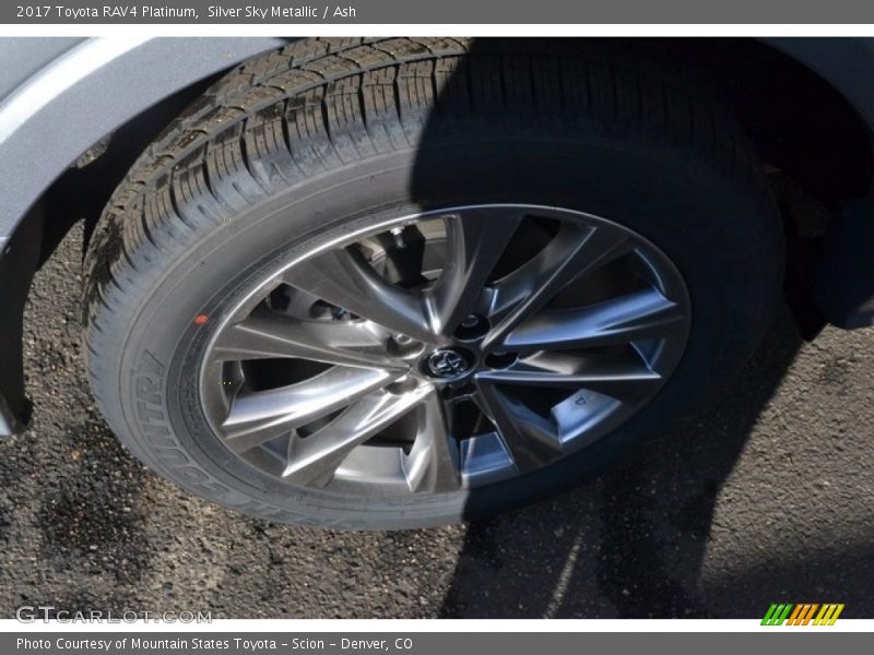 Silver Sky Metallic / Ash 2017 Toyota RAV4 Platinum