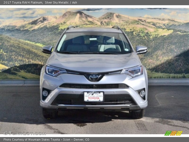 Silver Sky Metallic / Ash 2017 Toyota RAV4 Platinum