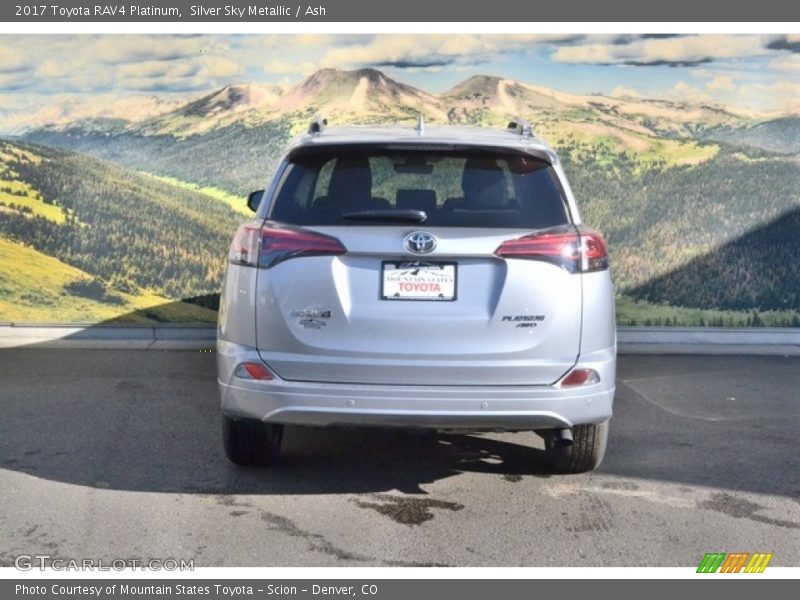 Silver Sky Metallic / Ash 2017 Toyota RAV4 Platinum